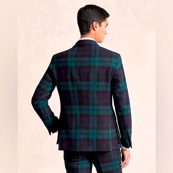 Polo Ralph Lauren Black Watch Plaid Virgin Wool Single Breasted Sport Coat - Picture 14 of 16